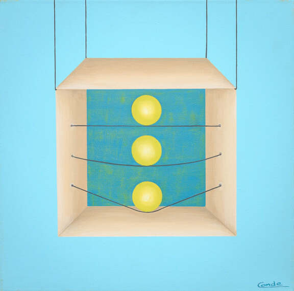 Penden de un hilo I - 40x40